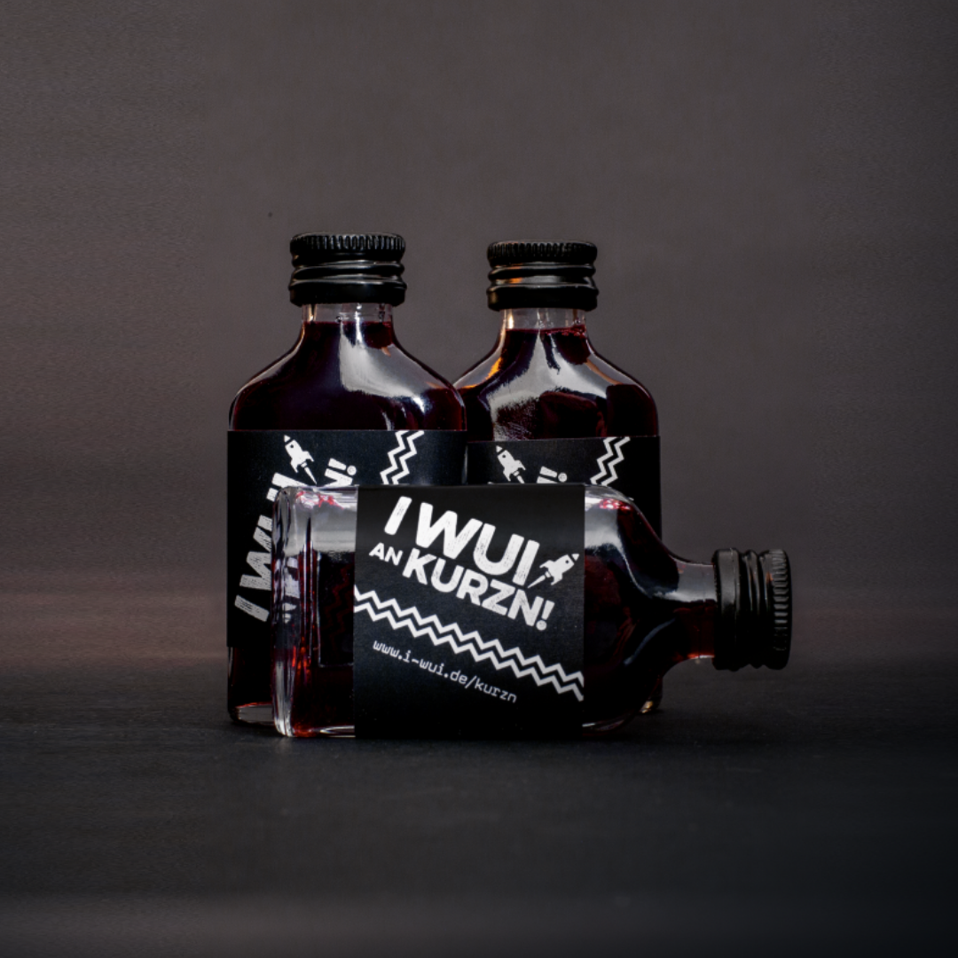 I WUI an Kurzn! Haskapbeeren-Likör 24 x 0,02L