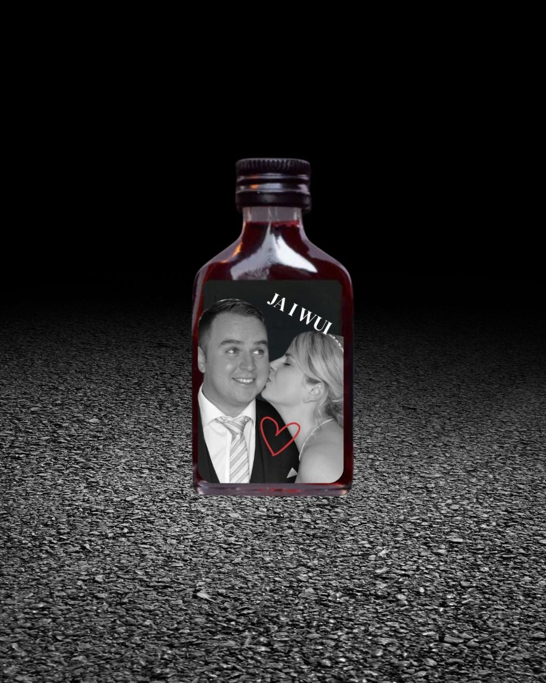 Personalisierte JA I WUI Flasche