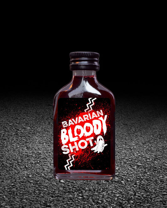 Bavarian Bloody Shot | I WUI AN KURZN im Halloween-Design