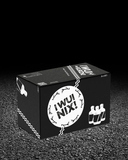 I WUI AN KURZN – Bayerischer Haskap-Likör Partyshot | 24 x 0,02 ml | Geschenkbox I NIX