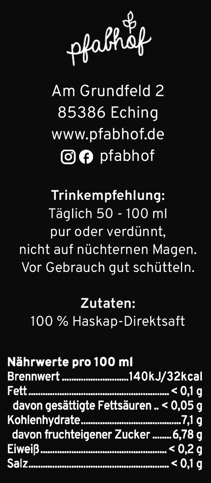 Haskap Direksaft